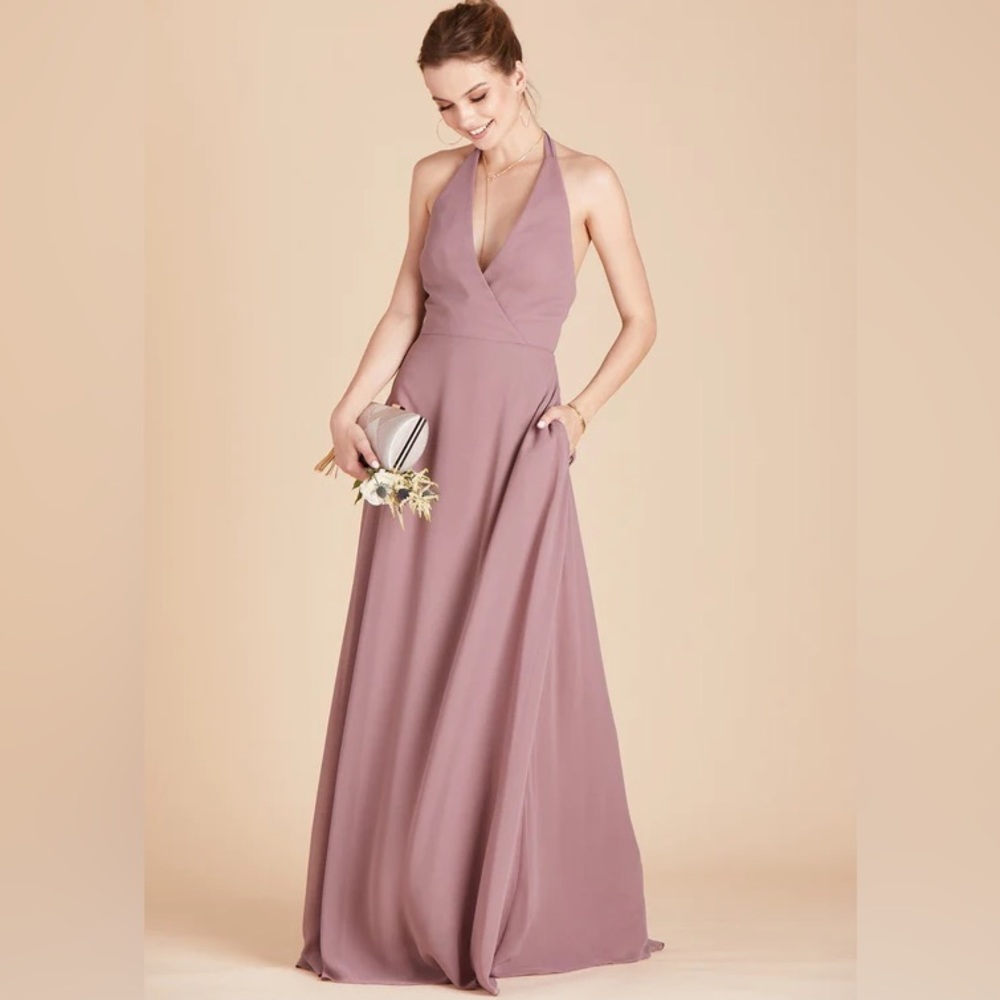 Moni convertible Dress chiffon Dark mauve